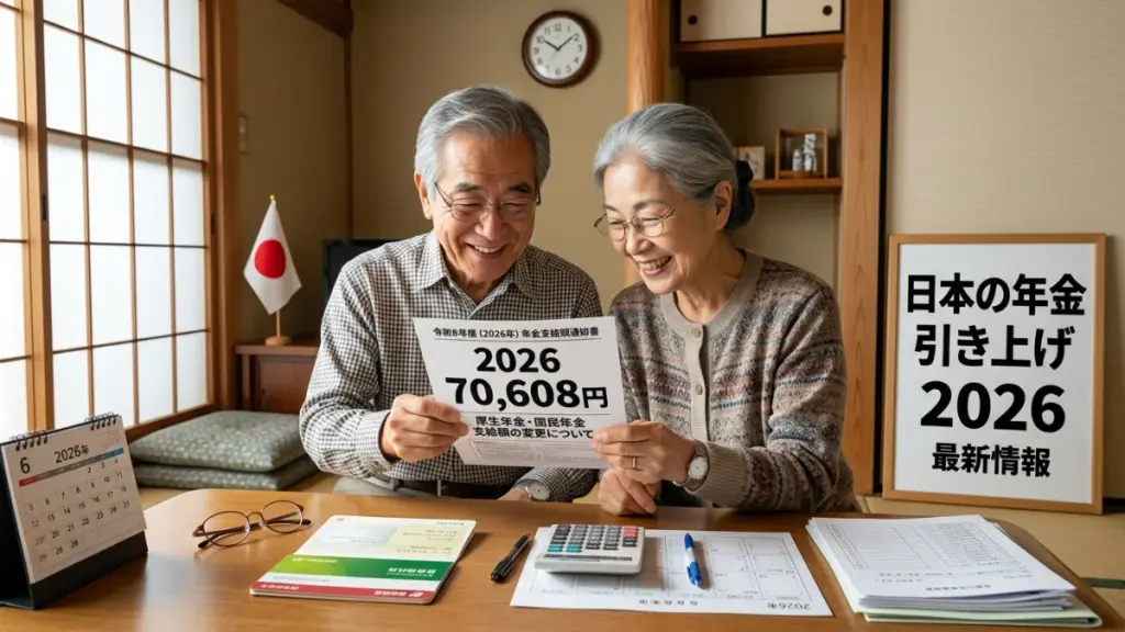 日本の年金引き上げ2026