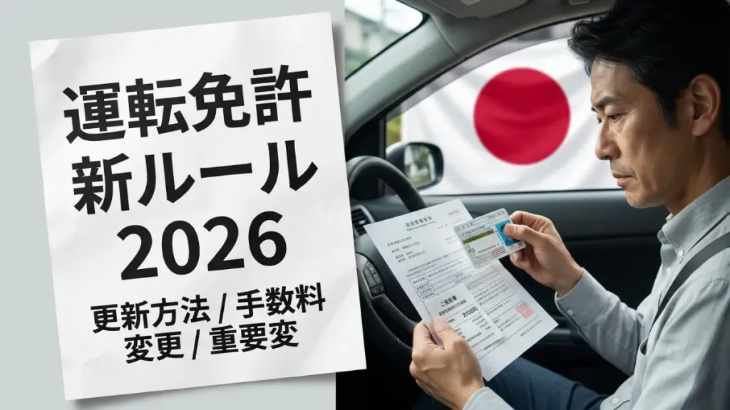 日本の運転免許規則2026