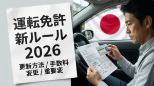 日本の運転免許規則2026